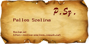 Pallos Szelina névjegykártya